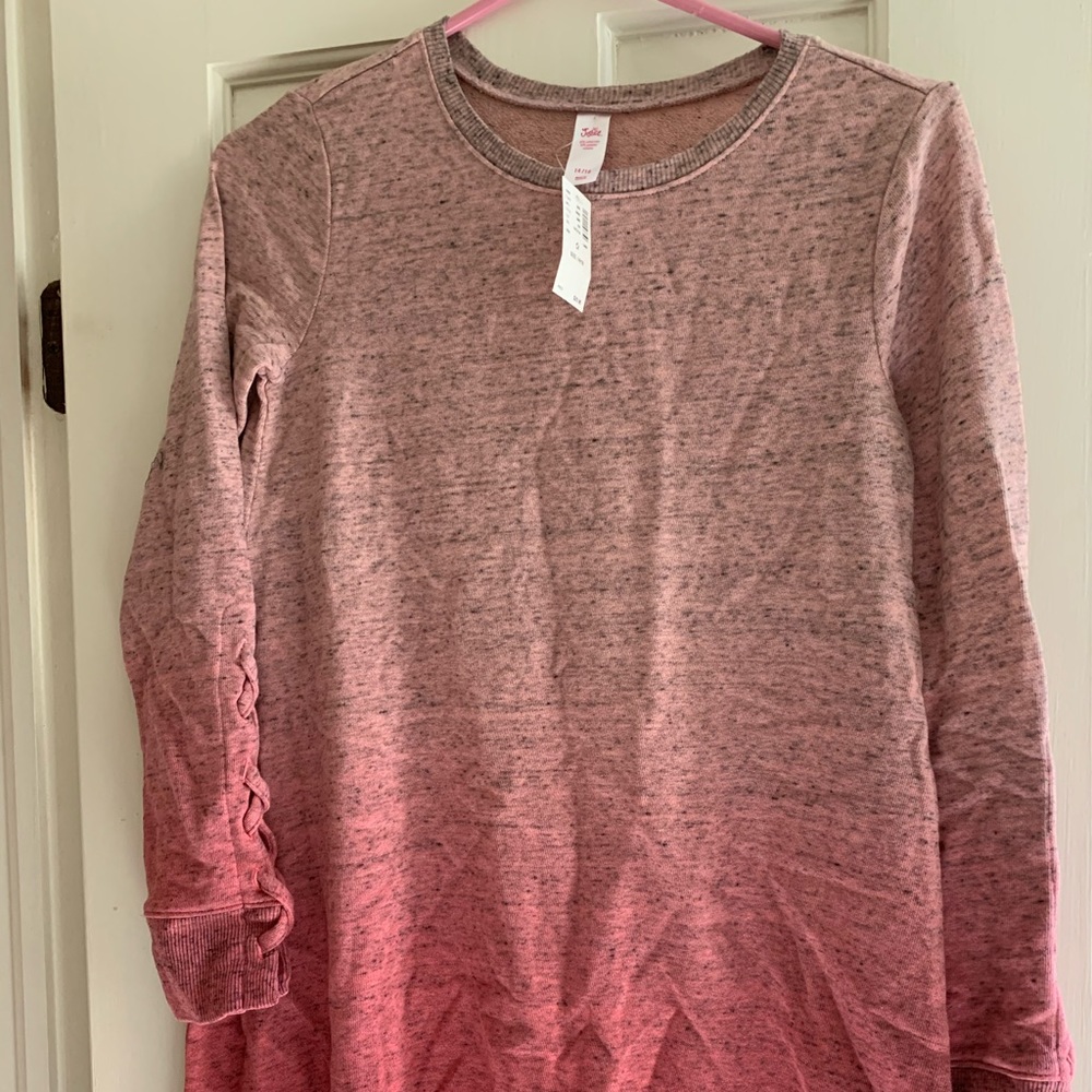Girls New Justice Pink Ombré Dress